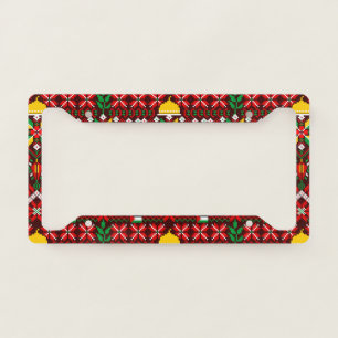 Palestine Tatreez Traditional Embrodery License Plate Frame