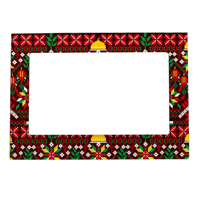 Palestine Tatreez Traditional Embrodery Magnetic Frame (Front)