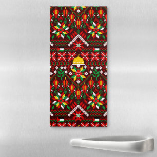 Palestine Tatreez Traditional Embrodery Magnetic Notepad