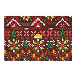 Palestine Tatreez Traditional Embrodery Placemat