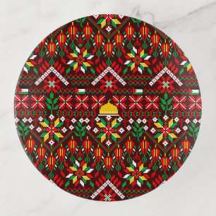 Palestine Tatreez Traditional Embrodery Trinket Tray
