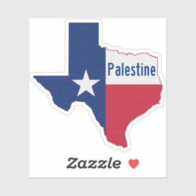 Palestine TX Flag Sticker (Sheet)