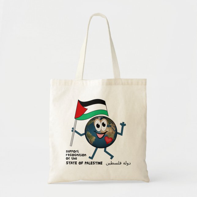 Palestine UN membership دولة فلسطين Tote Bag (Front)