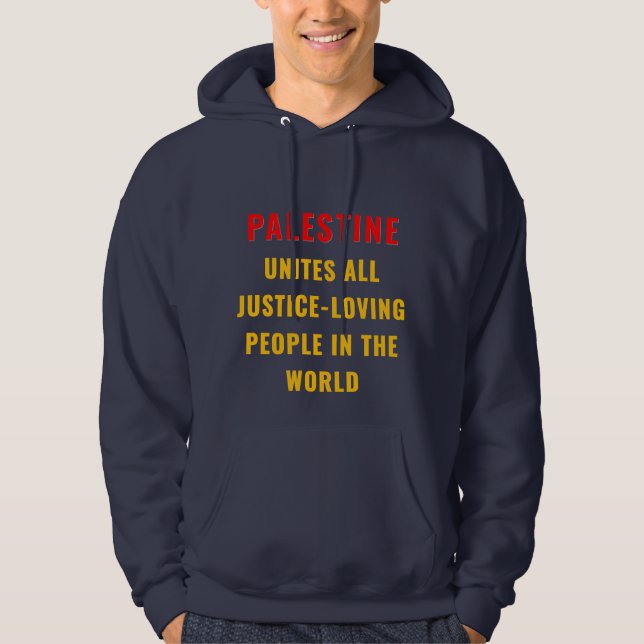Palestine Unites Hoodie | Human Rights Activism (Front)