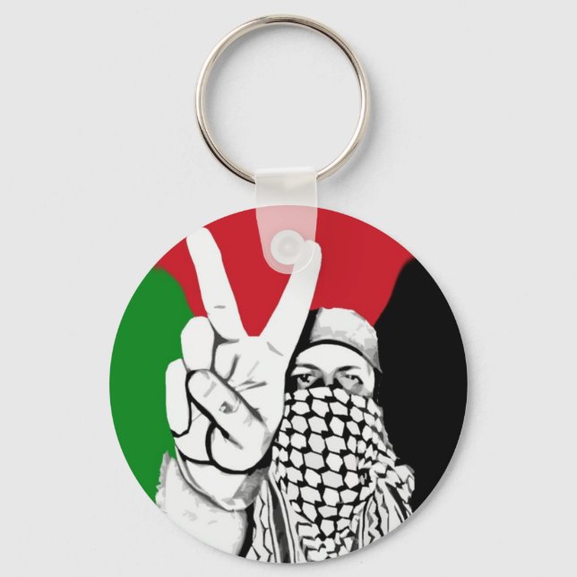 Palestine Victory Flag Keychain (Front)