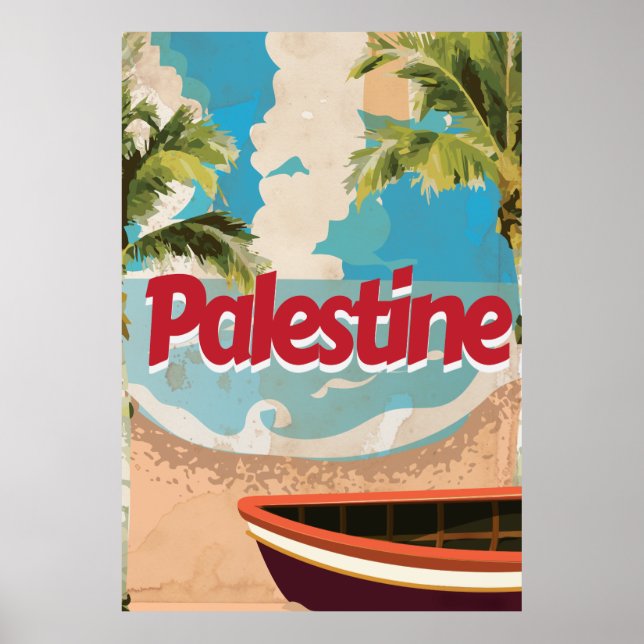 Palestine Vintage Travel Poster (Front)