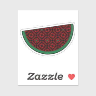 Palestine watermelon Embroidery red tatreez  Sticker