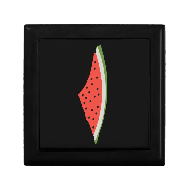 Palestine Watermelon Flag Map. Free Palestinians. Gift Box (Front)