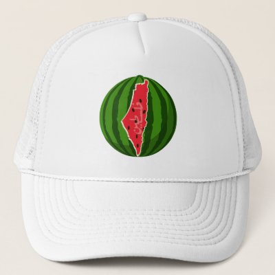 Palestine Watermelon Flag Map. Free Palestinians.  Trucker Hat