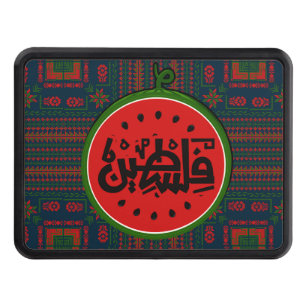 Palestine watermelon-Palestine Arabic word"فلسطين" Hitch Cover