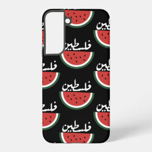 Palestine watermelon-Palestine arabic word"فلسطين" Samsung Galaxy S22+ Case