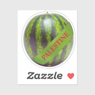 Palestine watermelon peace support gaza sticker