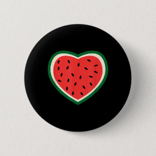 Palestine Watermelon Vintage Palestinian Colours Button