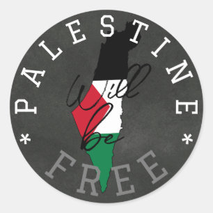 Palestine Will Be Free Classic Round Sticker