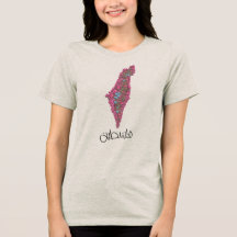 Palestine with flowers
