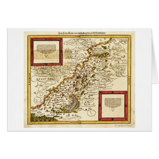 PalestinePanoramic MapPalestine 3 Cards (Front Horizontal)