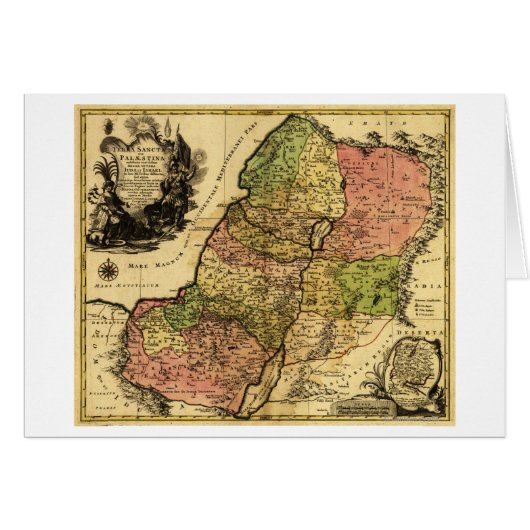 PalestinePanoramic MapPalestine 4 Cards (Front Horizontal)