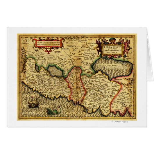 PalestinePanoramic MapPalestine 5 Cards (Front Horizontal)