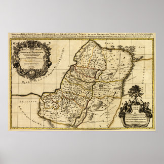 PalestinePanoramic MapPalestine Poster