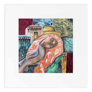 Palestinian Acrylic on Canvas Palestinian Painting Acrylic Print