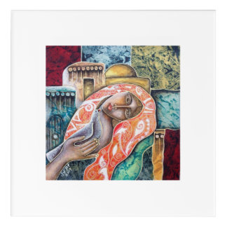 Palestinian Acrylic on Canvas Palestinian Painting Acrylic Print