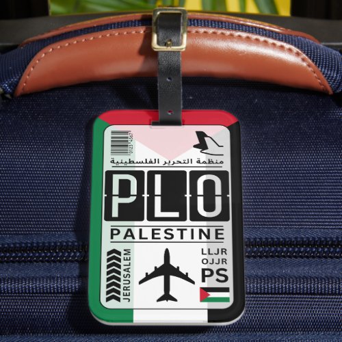 Palestinian Airport Luggage Tag