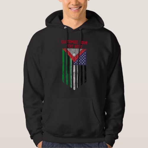 Palestinian American flag _ Save Palestine  Hoodie