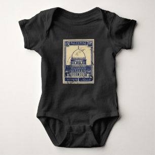 palestinian ancient stamp 1920_  palestine folklor baby bodysuit