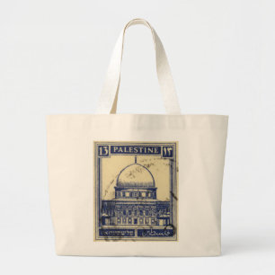 palestinian ancient stamp 1920_  palestine folklor large tote bag