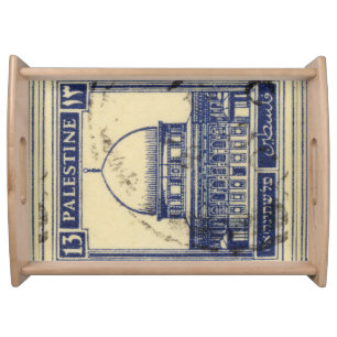 palestinian ancient stamp 1920_  palestine folklor serving tray