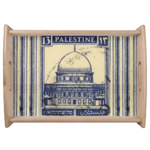 palestinian ancient stamp 1920_  palestine folklor serving tray