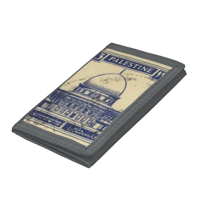 palestinian ancient stamp 1920_  palestine folklor trifold wallet (Bottom)