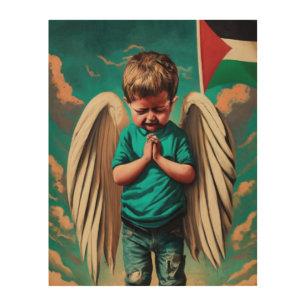 PALESTINIAN angel kids WALL ART