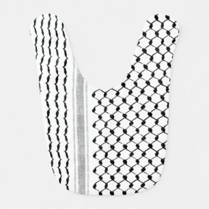 Palestinian Arabic Kufiya Pattern Customized baby Bib