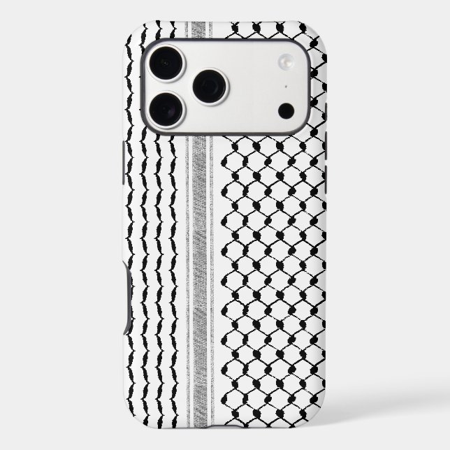 Palestinian Arabic Kufiya Pattern Customized Iphone Case (Back)