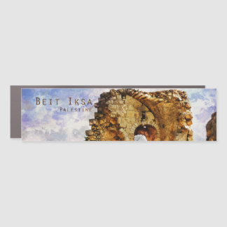 Palestinian Architecture Beit Iksa - Car Magnet