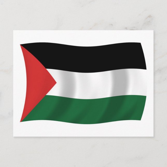Palestinian Authority Flag Postcard (Front)