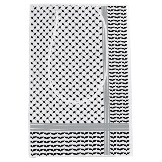 Palestinian Black & White Keffiyeh Medium Gift Bag