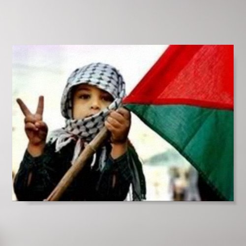 Palestinian Child for Peace Poster
