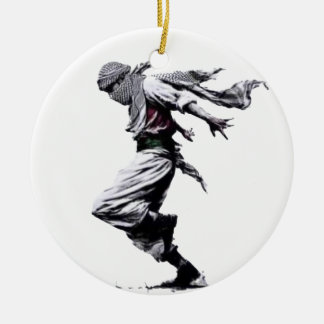 Palestinian Dance Dabke Ceramic Ornament