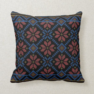 Palestinian Embroidery Design 6 Throw Pillow