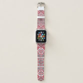 Palestinian kuffiya Palestine Embroidery Apple Watch Band | Zazzle