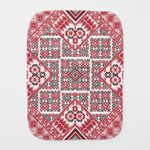 Palestinian Embroidery pattern 2  Baby Burp Cloth