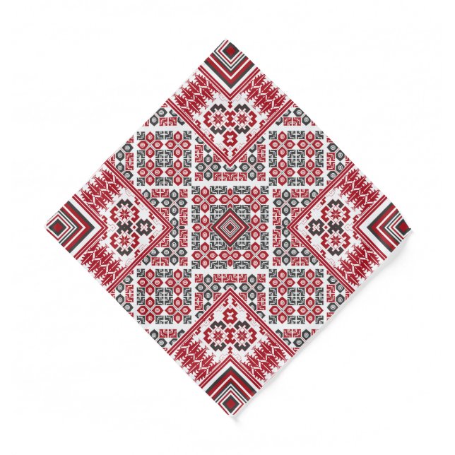 Palestinian Embroidery pattern 2  Bandana (Front)