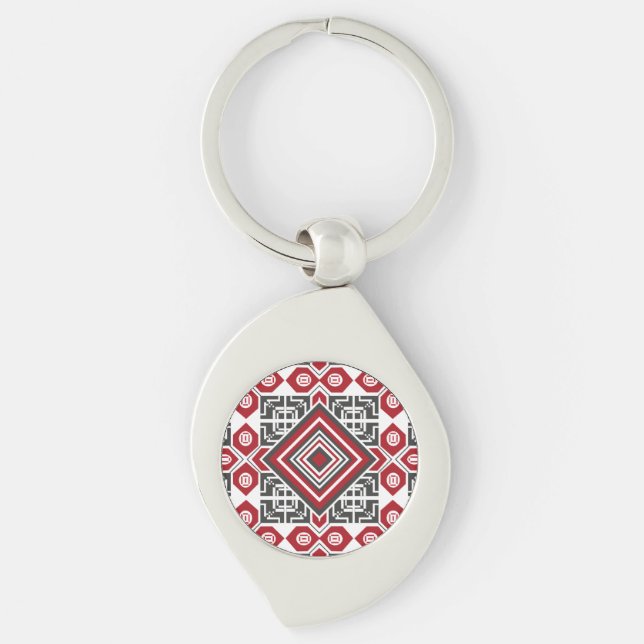 Palestinian Embroidery pattern 2  Keychain (Front)