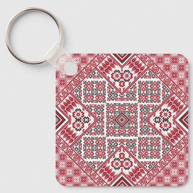 Palestinian Embroidery pattern 2  Keychain (Front)
