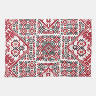 Palestinian Embroidery pattern 2 Kitchen Towel