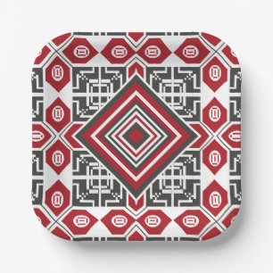 Palestinian Embroidery pattern 2 Paper Plates