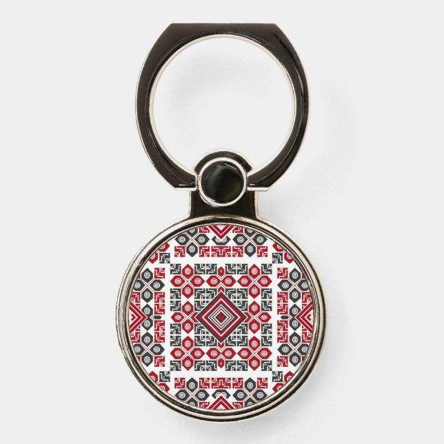 Palestinian Embroidery pattern 2  Phone Ring Stand (Front)