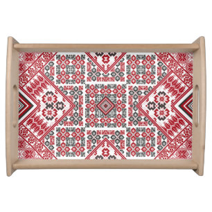 Palestinian Embroidery pattern 2 Serving Tray